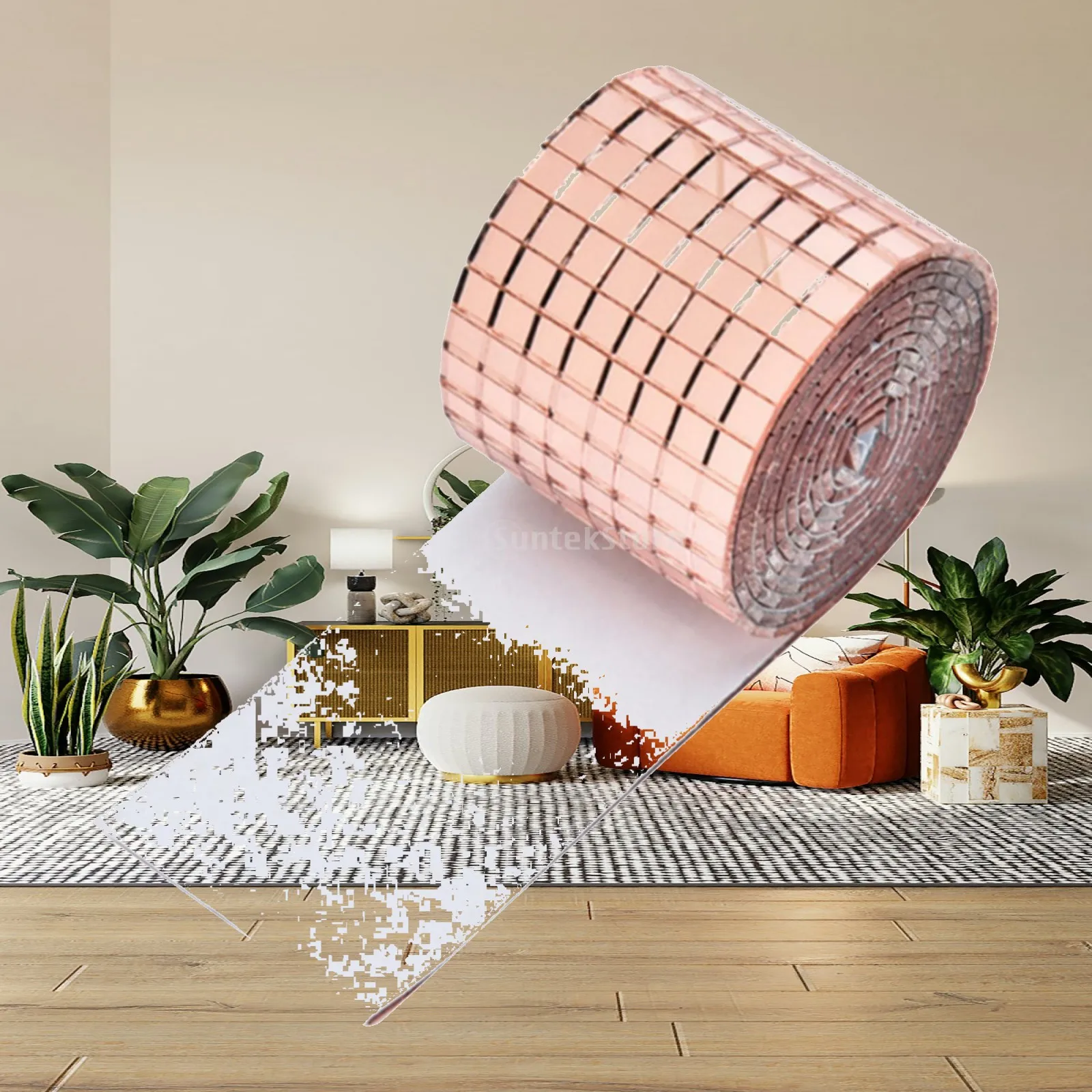 Acrylic Mirror Mosaic Tiles Mini Square Stickers 3D Visual Wall Decor Waterproof for Vases Cups Frames and Crafts