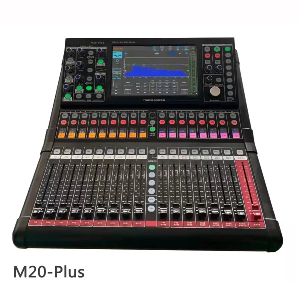 Paulkitson Mixer M20 PLUS Audio Digital Mixer Console 20 Channel Professional Audio Sound Dj Mixer Sound System