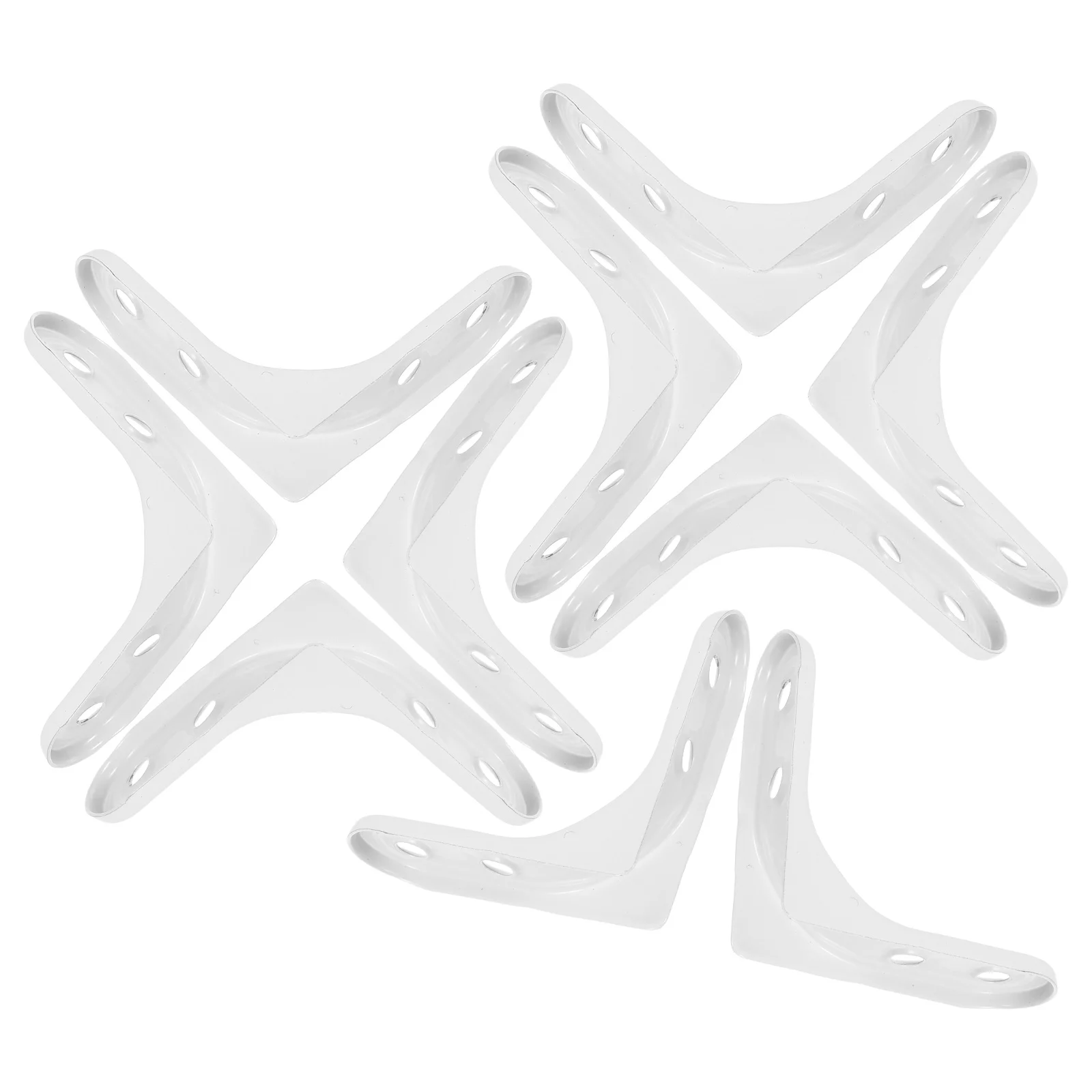 12 مجموعة من دعامات L المصنوعة من الفولاذ المقاوم للصدأ، دعامة زاوية شديدة التحمل للخزائن، ملحقات دعم رف الحائط #4