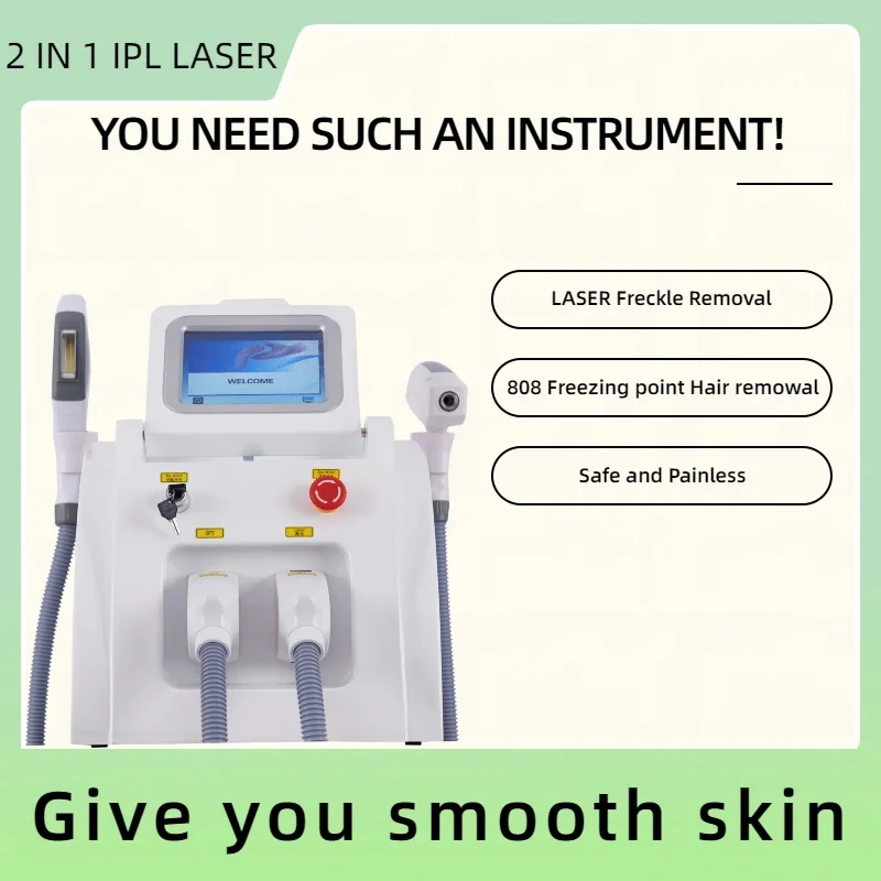 

2 in 1 Multifunctional Professional Beauty Equipment IPL OPT Hair Removal ND Yag Laser Tattoo Removal Pico second Machine