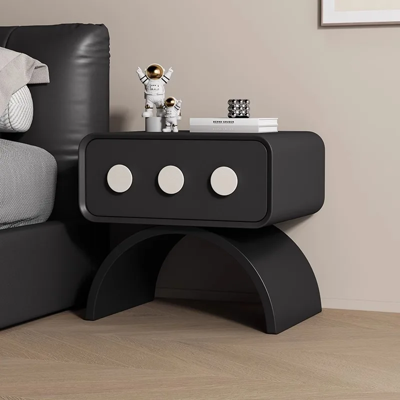 Black Hidden Realm Nightstands Nature Victorian Modern Space Safe Adult Nightstands Drawer Storage Mesa De Cabeceira Night Stand
