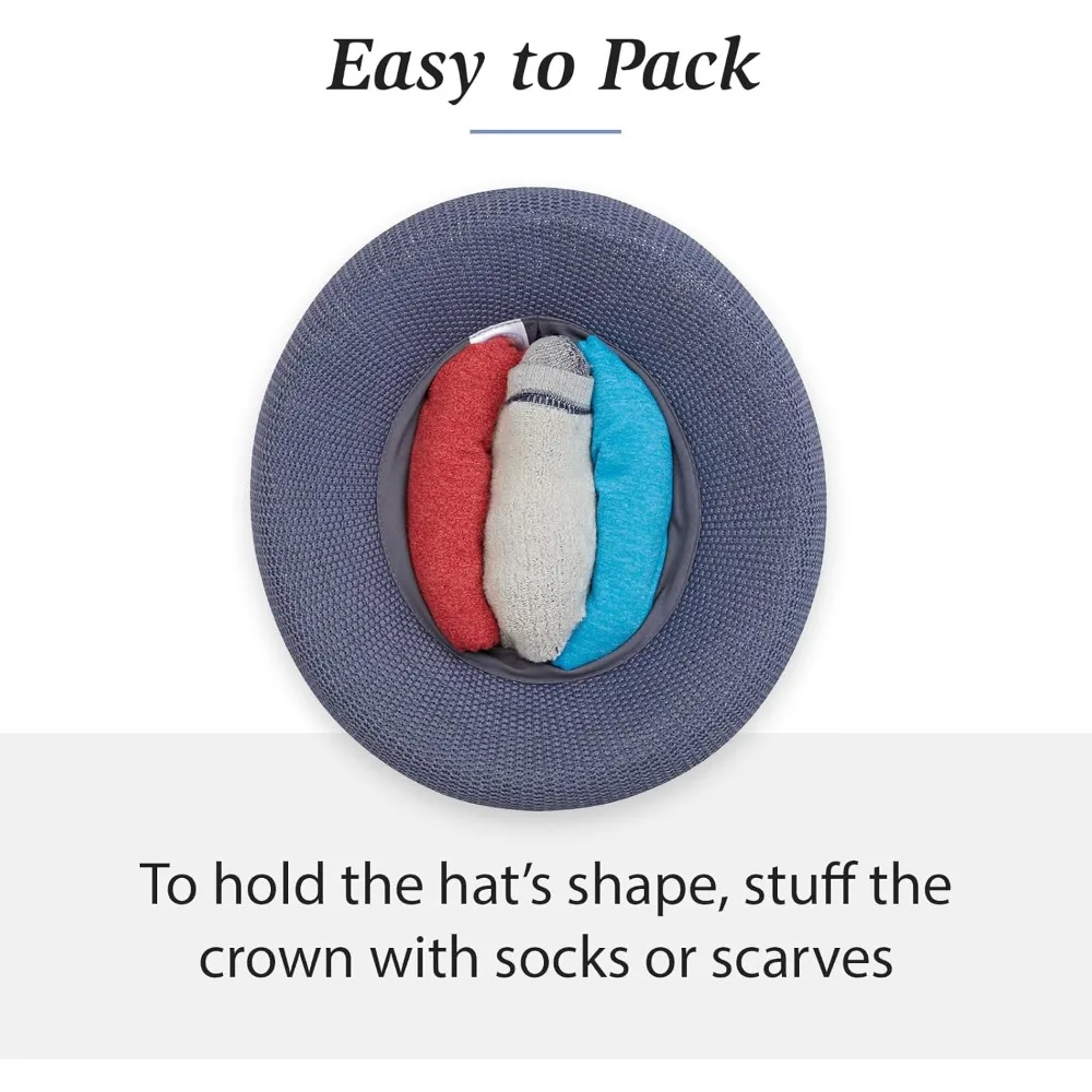 여성용 접이식 선햇 - 작은 사이즈 또는 중간 사이즈에 이상적, 파티, 해변 및 야외 행사에 적합