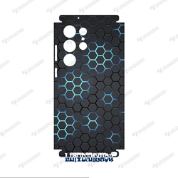 Full Coverage 3M Film Stickers For Samsung S24 S23 S25 ultra Back Cover Decal Skin Aurora Back Covers Protector Wrap Ultra Thin