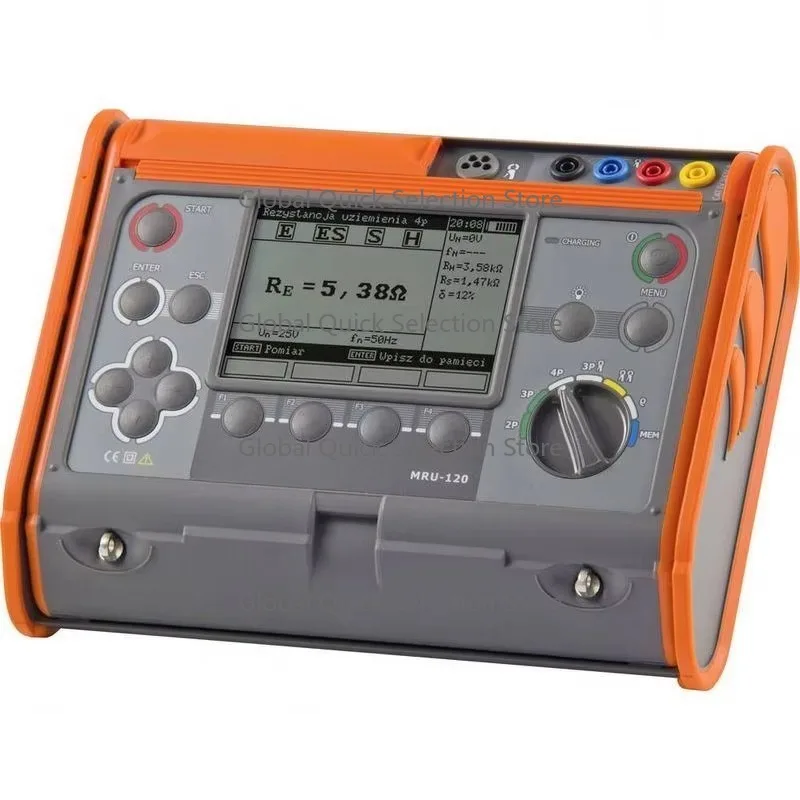 Sonel MRU-12 Earthing Resistance Soil Resistivity Meter 0-100V Interfere-ce Voltage -10 +50C Operating Temperature 1-Year Polish