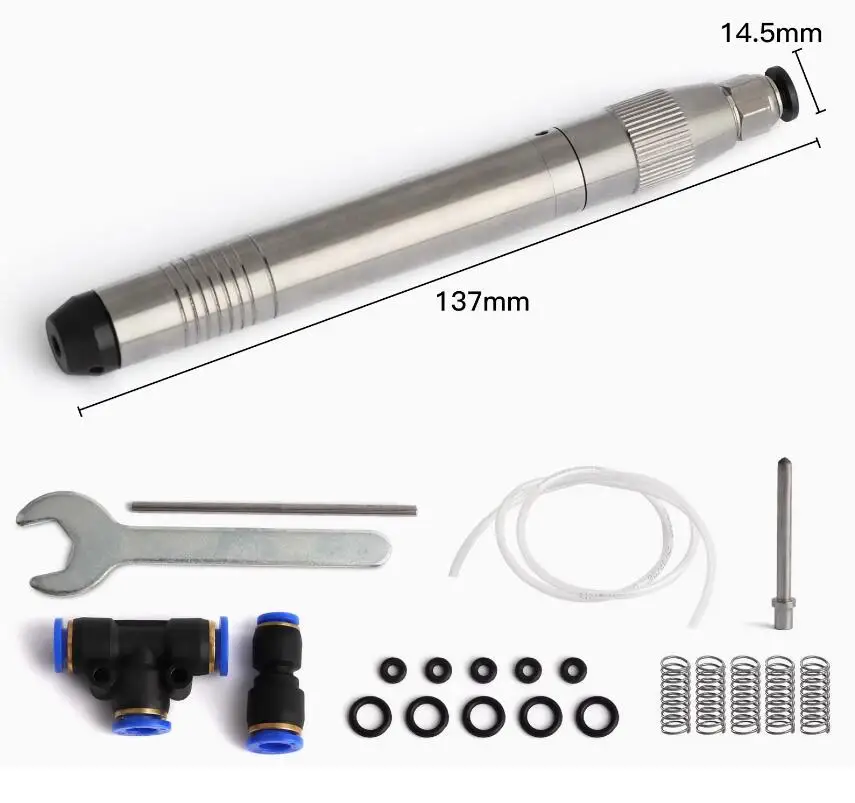 Pneumatic Hammer Sandblasting Handpiece For Jewelry Gold Silver Bracelet Suace Frosting Grinding Polishing