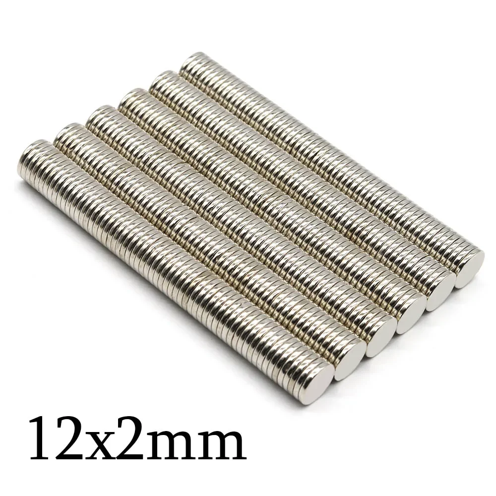 12mmx2mm Super Strong Round Neodymium Magnet Powerful Magnets N35 small Permanent Magnetic NdfeB Refrigerator Magnet 12x2