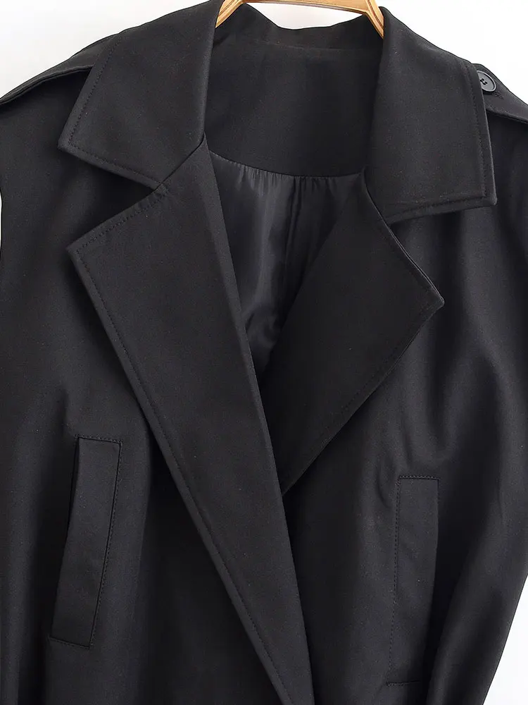 NLZGMSJ صدرية نسائية لخريف 2025 بدون أكمام بأزرار وحزام سترة سترة نسائية للمكتب Y2K