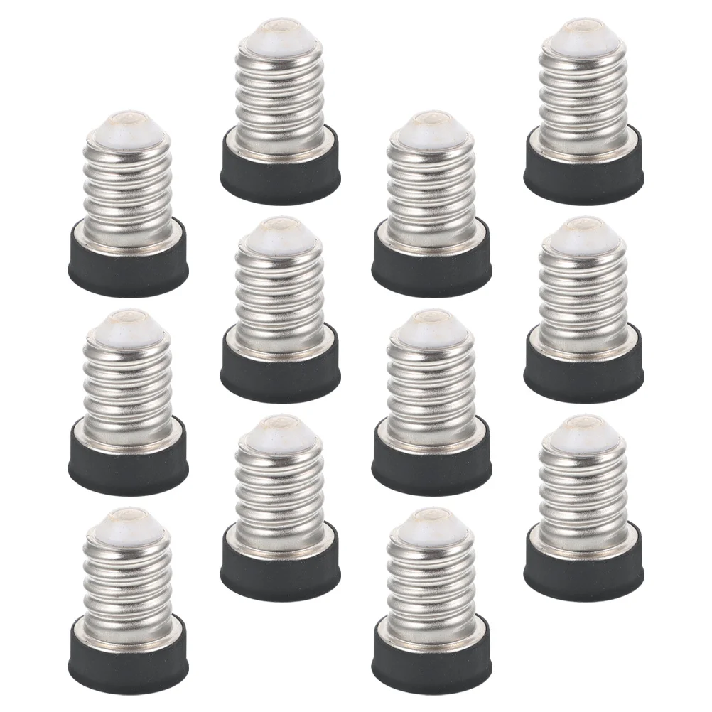 

12Pcs E14 to E12 Socket Converter Light Bulb Adapter Plug and Play Installation Low Heat Generation Lamp Accessories