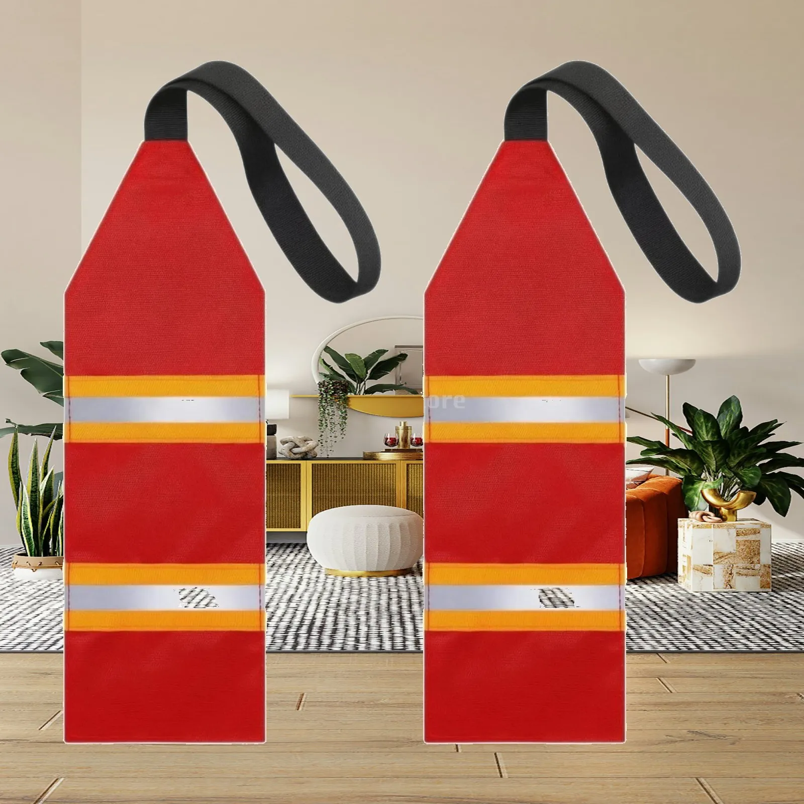 Reflective Safety Flag Lightweight Tear-resistant Warning Flag with Reinforced