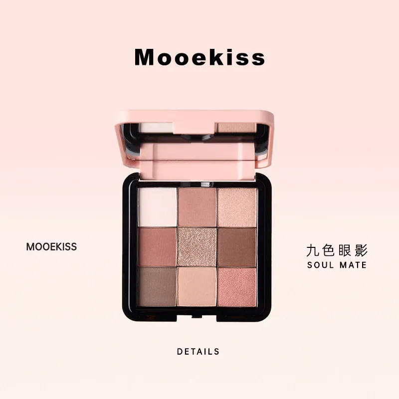 Mooekiss 5 สีอายแชโดว์ Delicate Powder Earth Matte Display Face Repair Highlight MULTI FUNCTION Integrated PLATE แต่งหน้า