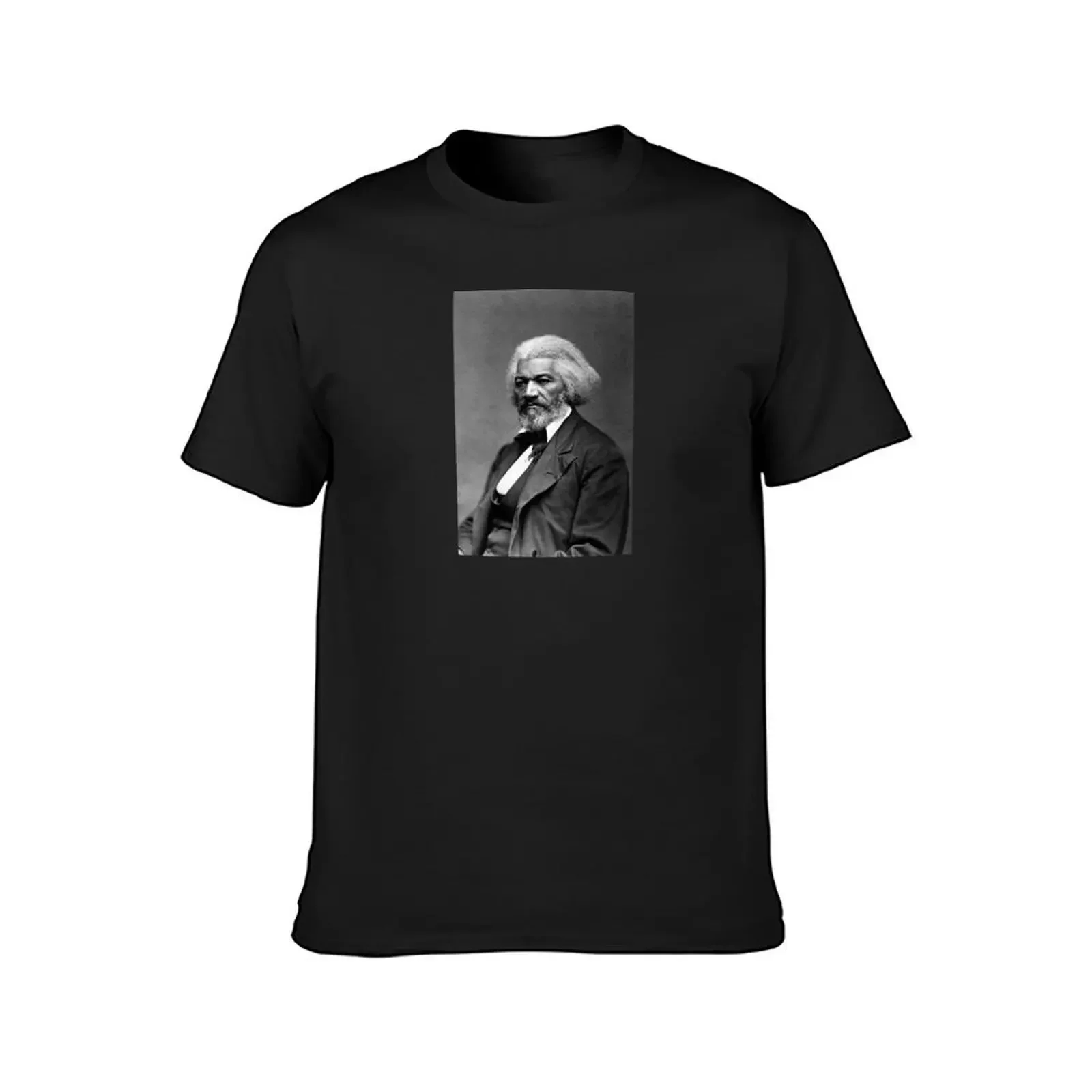 Photo Portrait of Frederick Douglass T-Shirt anime tshirt anime clothes plain basketball graphic tees black t-shirts for men