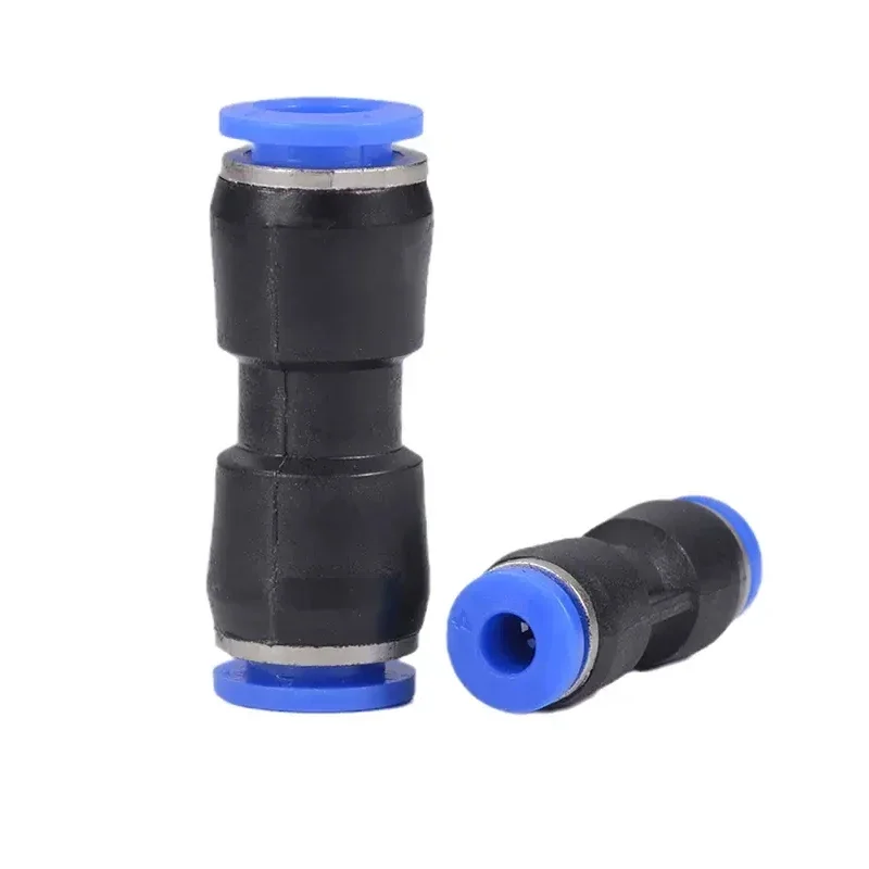 50/100/500PCS PU/PG Pneumatic Quick Connect Reducer Straight Coupling Push In Fitting OD 4-16mm for Air Hose Tube Compressor