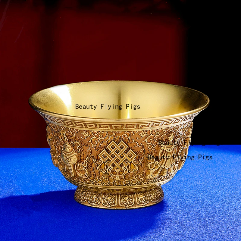 1pc/7pcs Babao Metal Supply Cup Buddha Hall Water Supply Cup Temple Sacrificial Supplies Household Sacrificial Water Cup