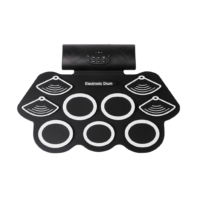 

Silicone Hand Roll up Electronic Drum Kit Foldable Electric Drum Set E USB Mini Practise Musical Drums Sets Kids Portable