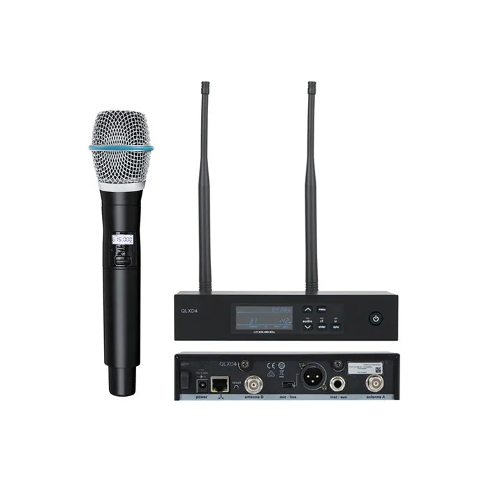 True diversity sound system qlxd4 best singing professional sound system condenser microphone microphones microfono Mikrofon