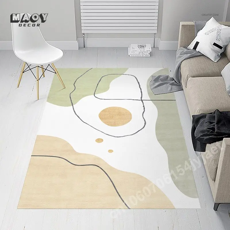 Light Luxury Carpet Simple Rug for Home Living Room Bedroom Sofa Doormat Floor Decoration Non-slip Washable Large Size Area Mat