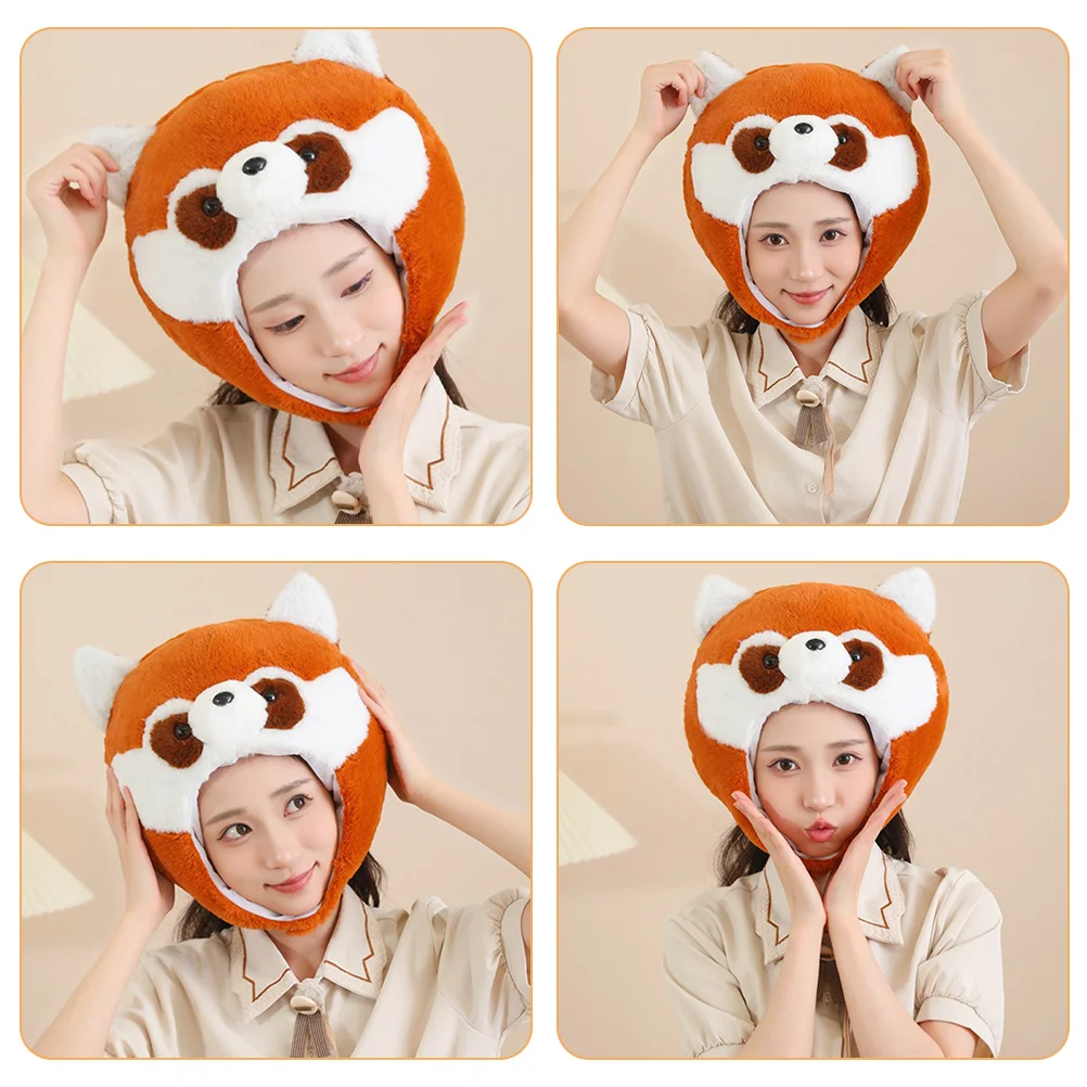 Chapeau en forme de raton laveur, couvre-chef, Costume de fête amusant pour adultes et enfants, spectacle de Festival, jeu de rôle, décoration d'anniversaire, portable