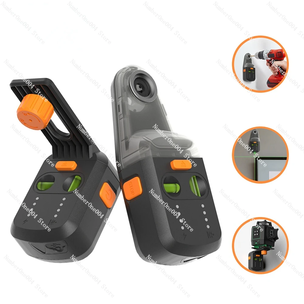 Automatic Adsorption Air Suction Hanging Wall Bracket Double Level Bubble Laser Wall Drill Dust Collector other power tools