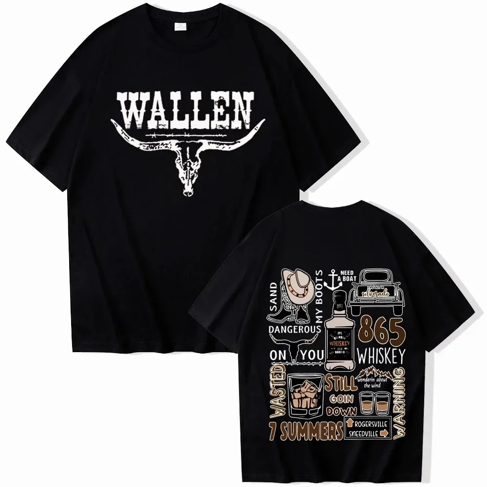 Streetwear Morgan Wallen Western Country Music T-Shirts Unisex Harajuku O-Neck Short Sleeve Shirts Fans Gift Tees Tops