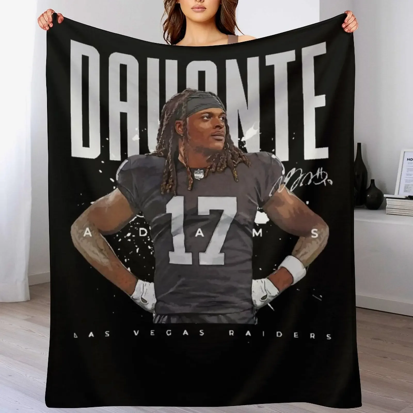 

Davante adams Throw Blanket Sleeping Bag Quilt Kid'S Soft Big Blankets