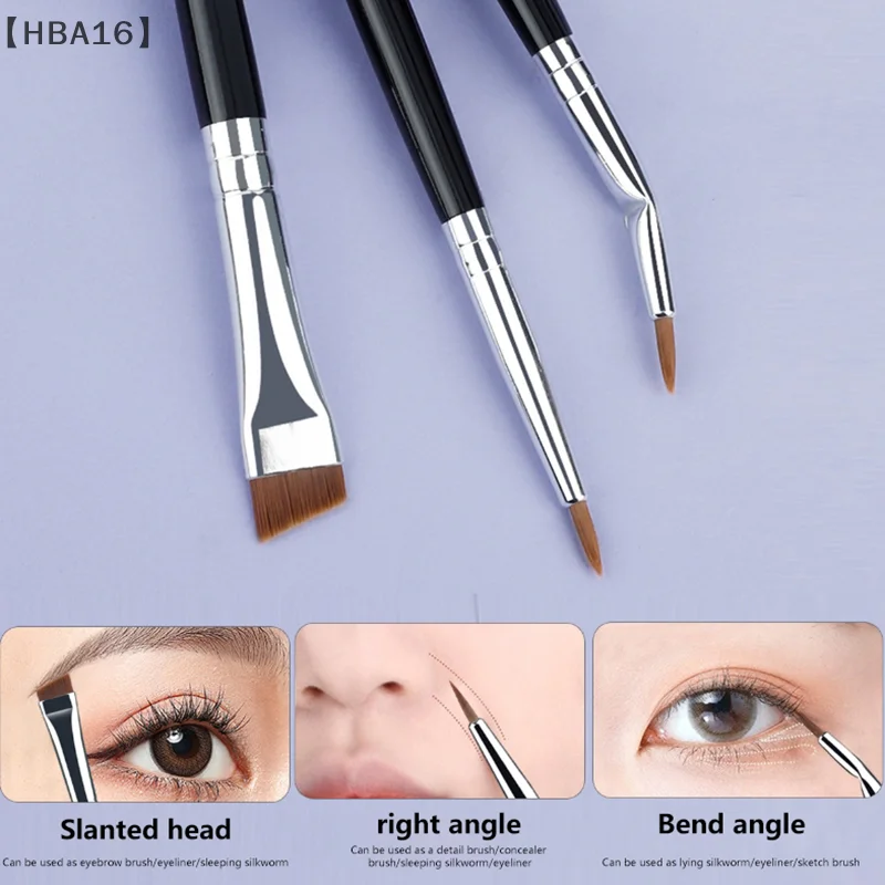 Fijne eyeliner make-upborstel Vloeibare gel eyelinerborstel Precisie dunne lange eyelinerborstel Professionele eyeliner make-uptool