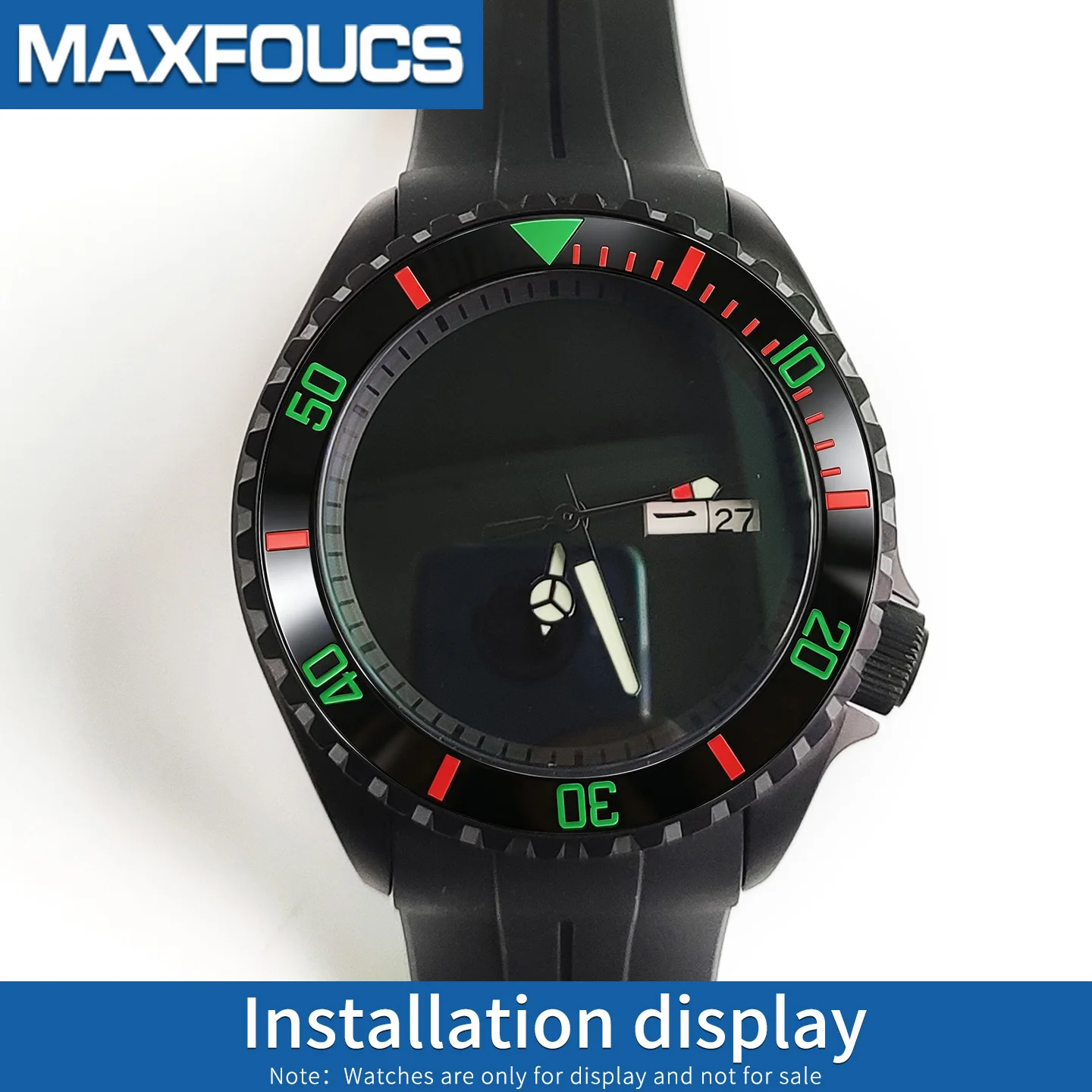 Schräge Keramik-Lünetteneinlage 38x30,6mm MOD SKX007 SKX Divers Passend für 31,5x30,5mm Kristall SUB GMT Taucheruhr-Zubehör Ersatz – Detail 6