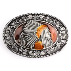 Indische Indigenen Tribal chef kopf gürtel schnalle Gürtel DIY zubehör Westlichen cowboy stil Glatte gürtel schnalle Punk rock stil k6