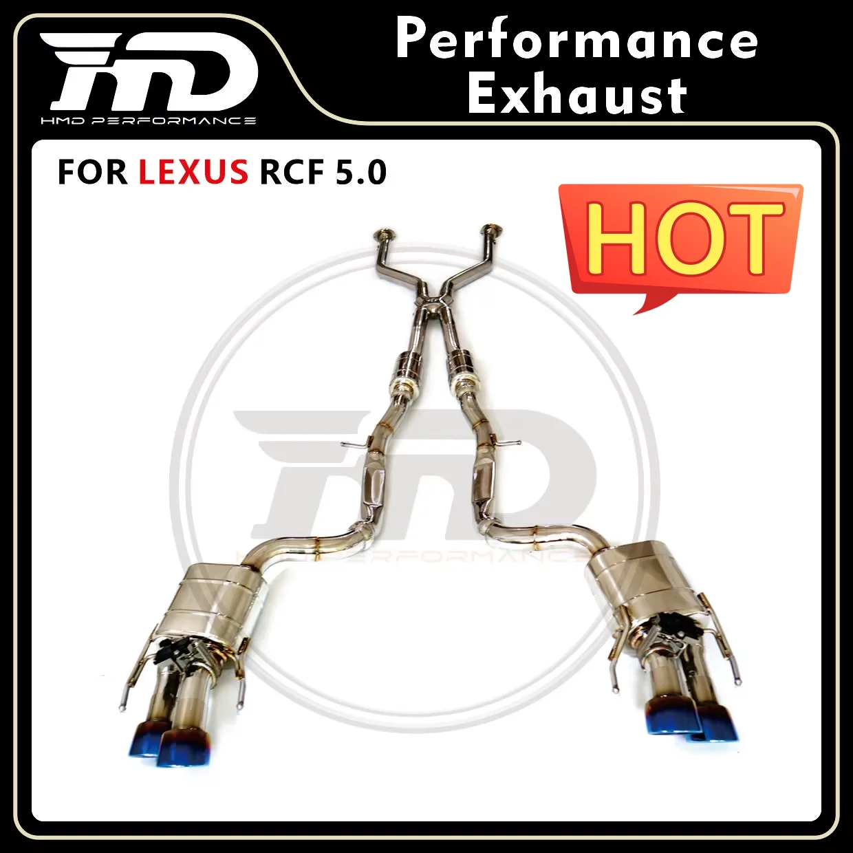 

HMD Stainless Steel Exhaust System Performance Catback For Lexus RCF 5.0 Muffler With Valve