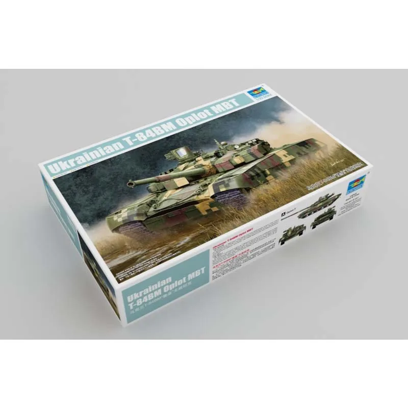 

Trumpeter 09512 1/35, украинский T-84BM, основной боевой танк, военный дисплей, игрушка, пластиковая сборка, комплект модели здания