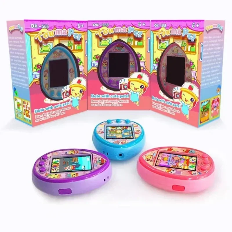 W magazynie Tamagotchi Toumapet Photograph Virtual Pet Machine Wechat Make Friends USB Charging Electronic Pet Game Conso Cute Gift