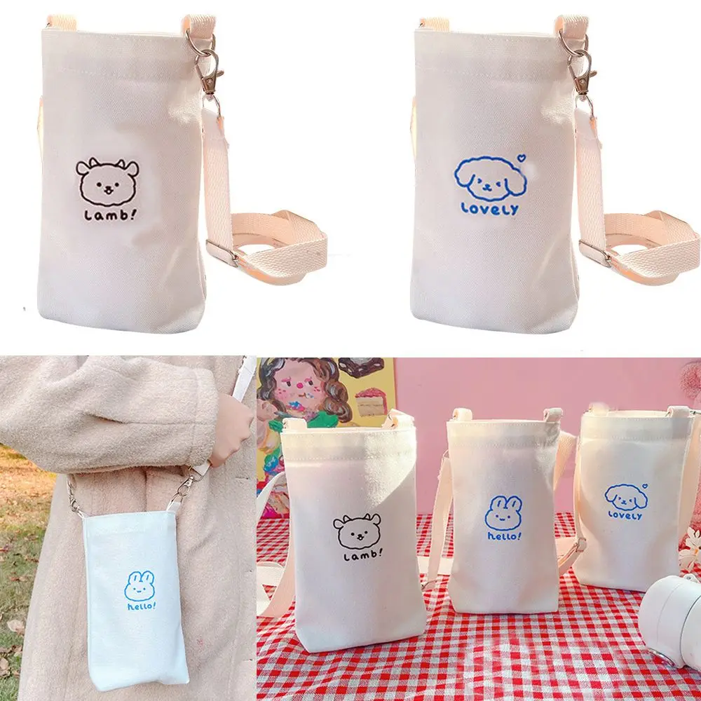 Anti-Hot Cup Pouch Carrier Tote Bag Tumbler Mug Holder Cup Sleeve Beverage Bag Water Bottle Bag