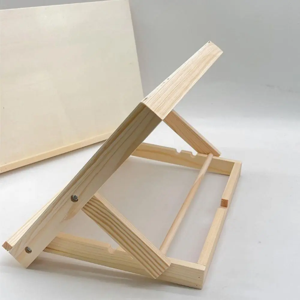 Multifunctional Wooden Table Easel Adjustable Angle Foldable Painting Holder Lightweight Portable Tilted Drawing Board