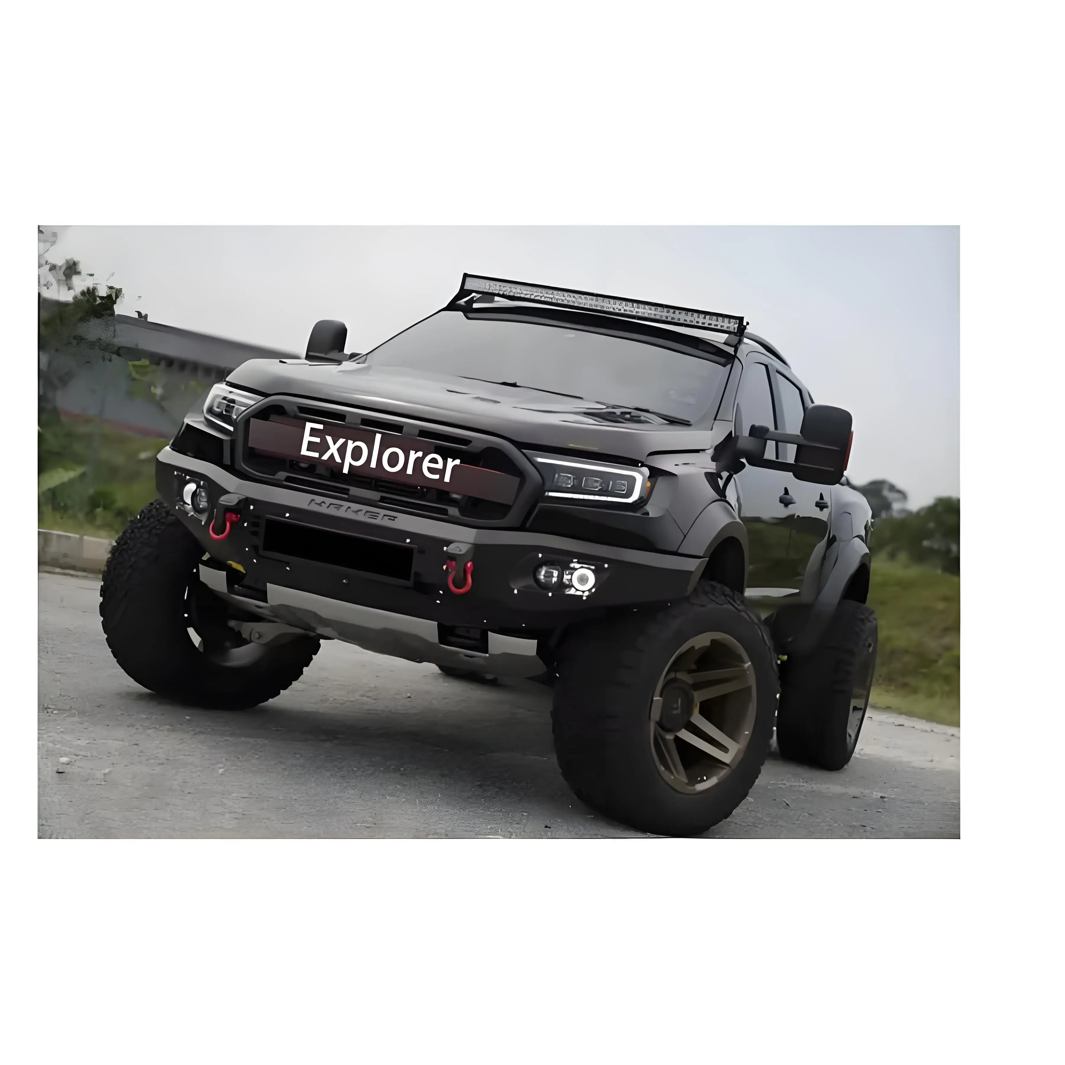 

HM Ranger Стальной передний бампер для Ranger T7 T8 Raptor Стальной бампер Автомобильные бамперы для Ranger 2012-2021 Таиланд Запчасти