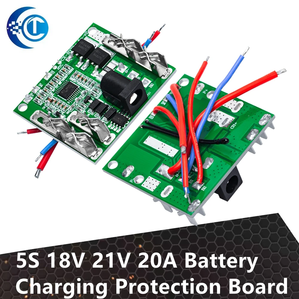 5S 18V - 21V 20A Battery Charging Board for Li - Ion Batteries: Built - in Protection BMS Module for Power Tools