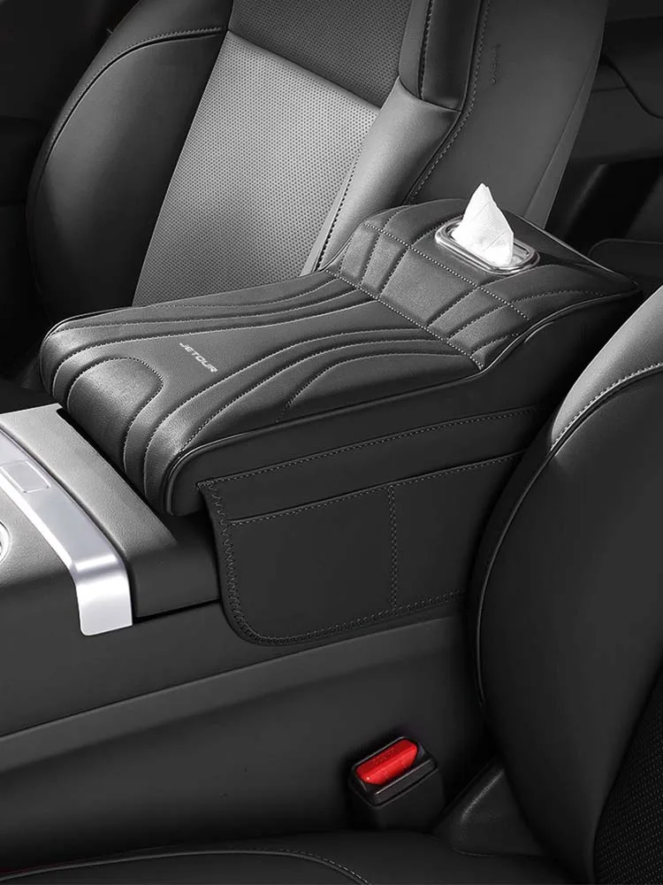 For Jetour Dasheng Armrest Heightening Pad Center Console Storage Box Tissue Box Car Interior Accessories