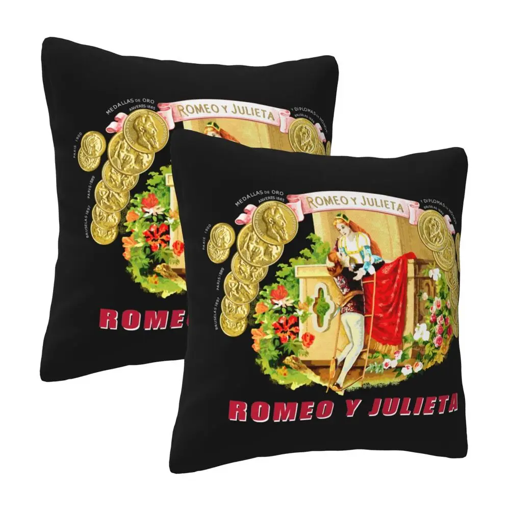 NEW Romeo Y Julieta Fashion Pillowcases Decorative Pillow Covers Soft and Cozy 2 PCS