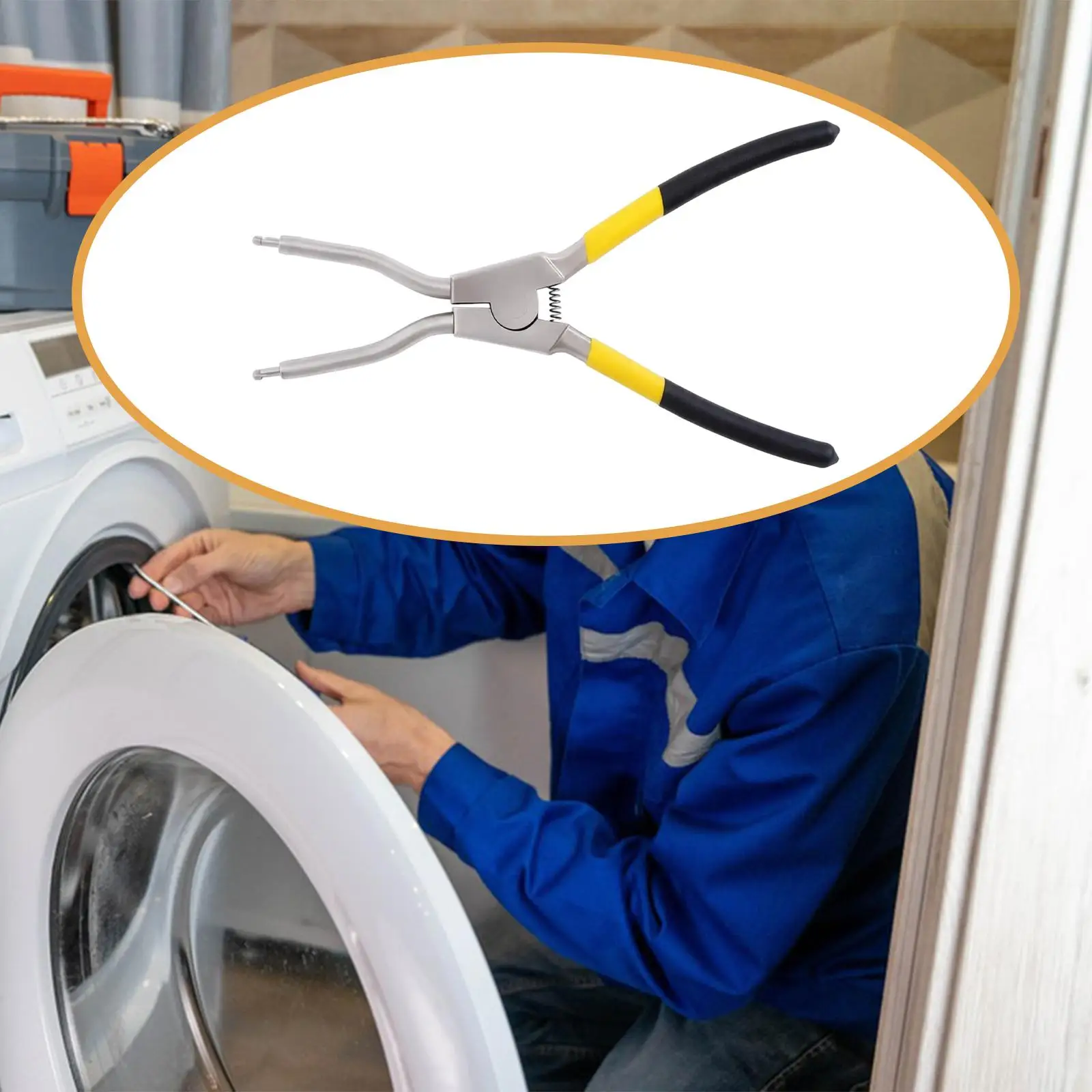 

Washer Inner Outer Tub Spring Removal Tool Flexible Jaw Grip Washing Machine Repair for EA3569695