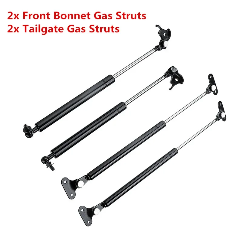 For Toyota Land Cruiser 80 Series 1990-1997 Front Hood Bonnet + Trunk Tailgate Gas Strut Lift Support Spring Bar Car Accessories