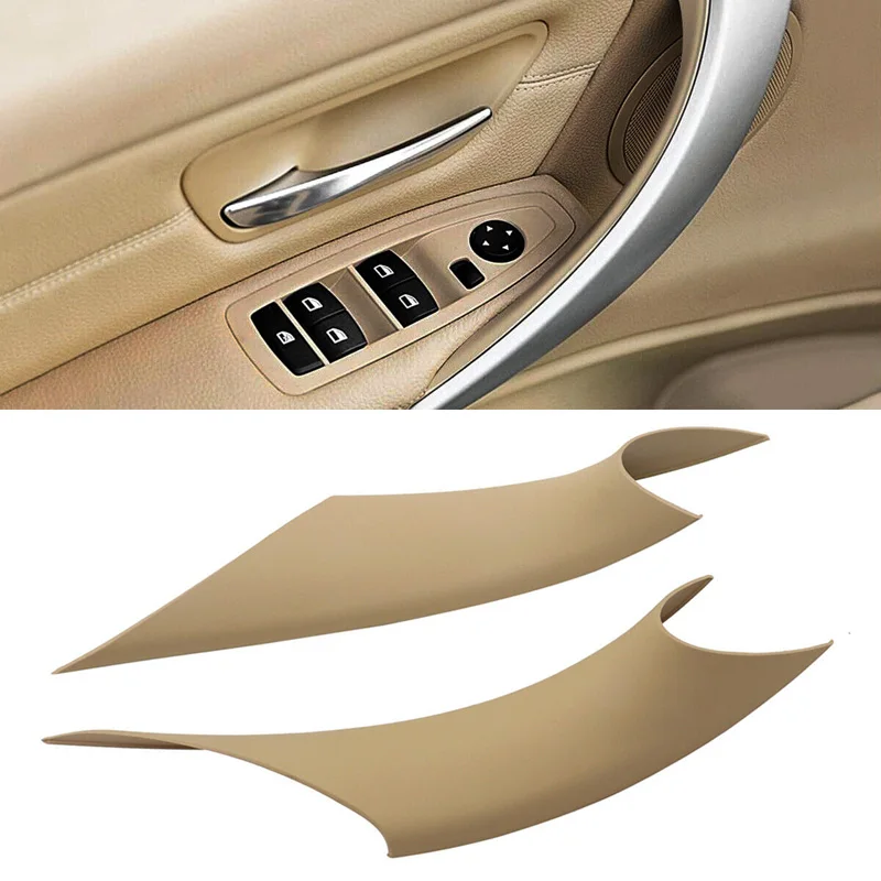 1 Pair For BMW 3 Series F30/F31/F34 For 4 Series F32/F33/F36/F82/F83 Car Inner Door Panel Grab Handle Cover Accessories Beige