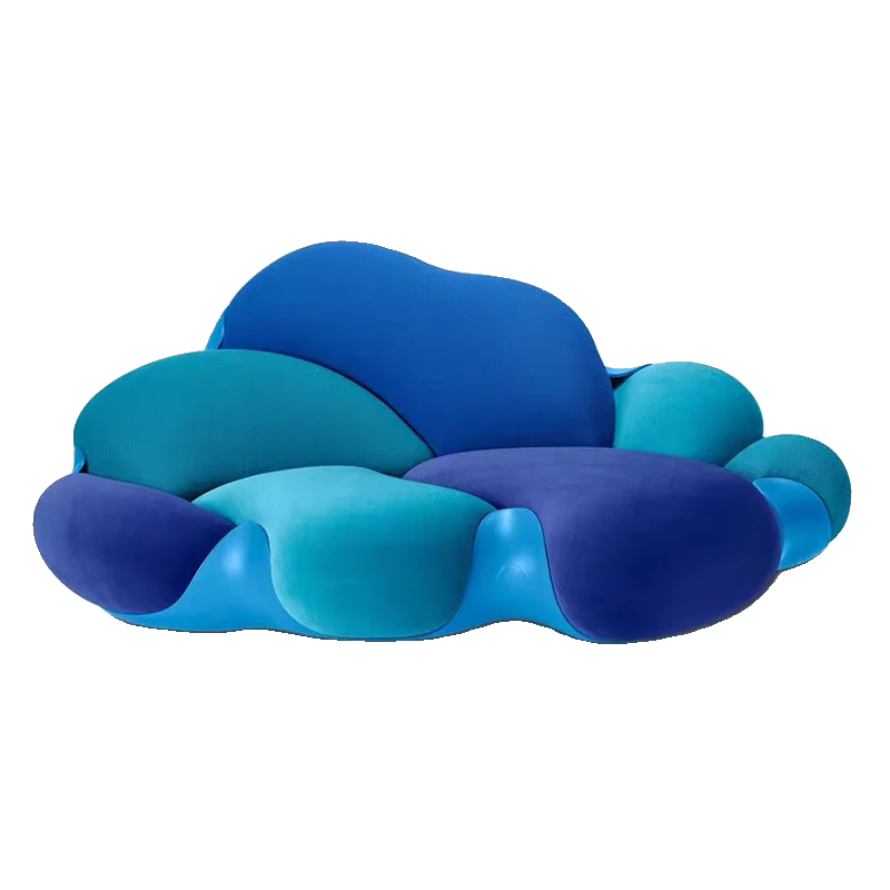 Modern designer creative fiberglass cloud sofa lamp luxury art living room leisure sofa chair