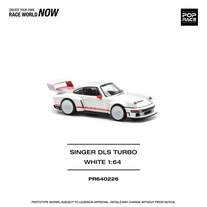 Pre-order *POPRACE 1:64 SINGER DLS TURBO Alloy car model - shipped in January