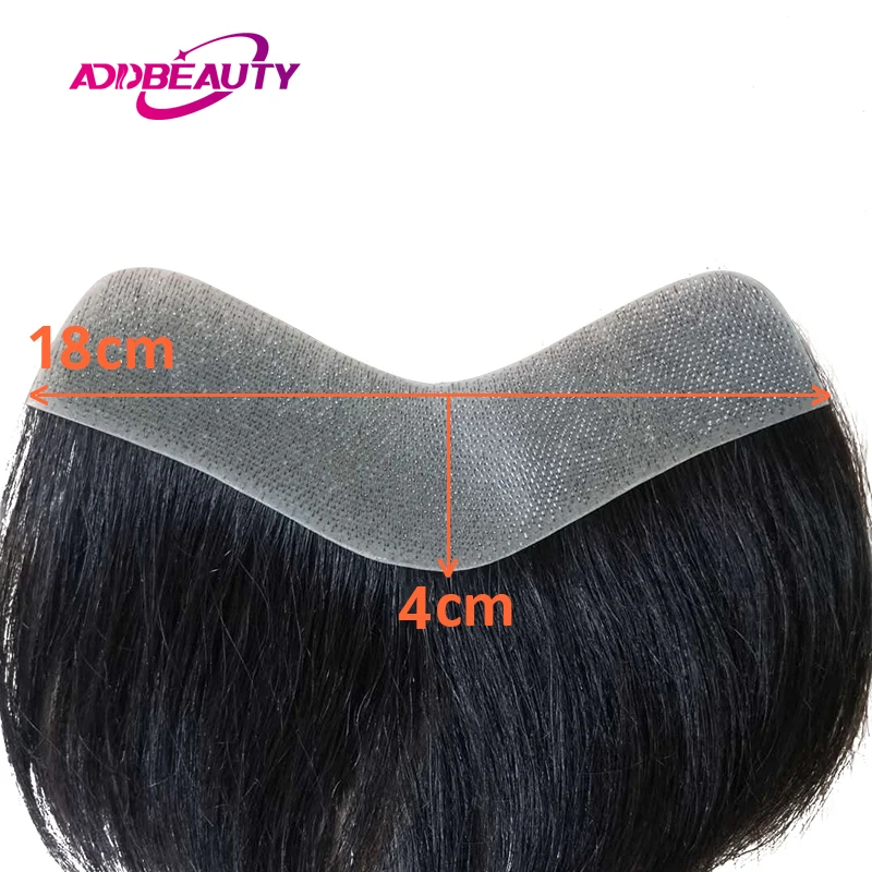 Vstyle Men Hairline Straight Indian Human Remy Hair Wigs for Men Natural Color Vloop Thin Skin Hair System Full PU Capillary