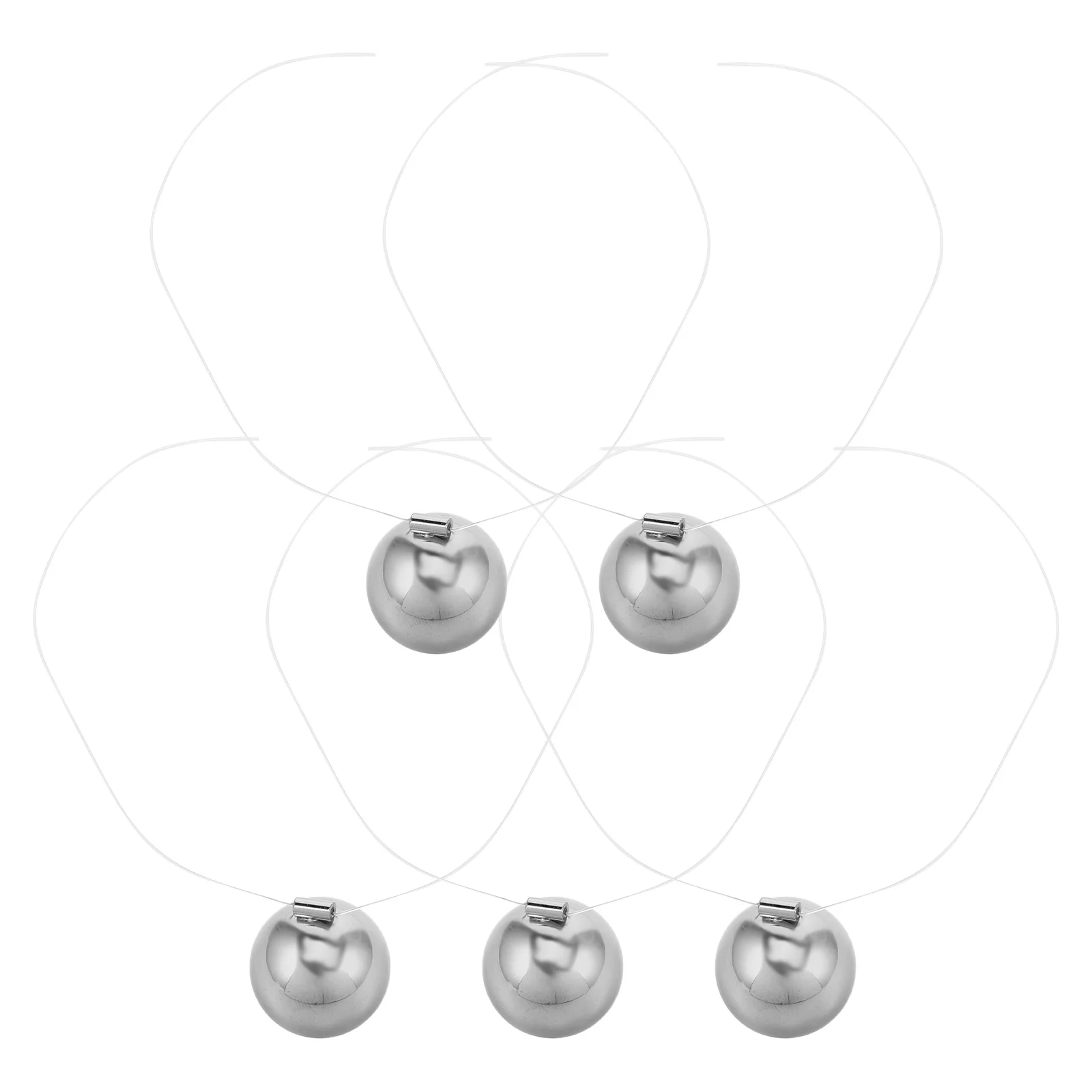 

5 Pcs Newton Ball Swing Accessories Desktop Decoration Cool Office Metal Balls Stainless Steel Pendulum Newton’s Cradle