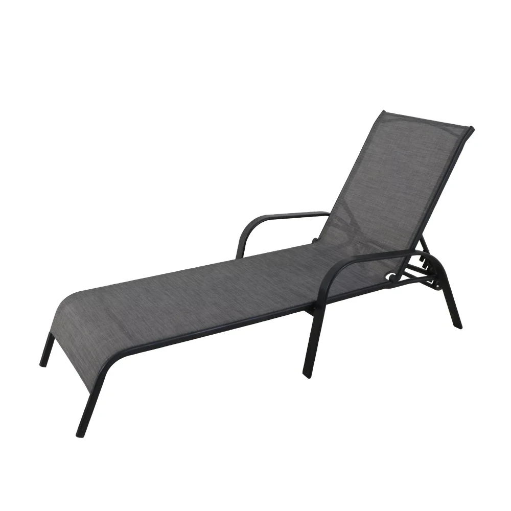 Hotel garden  pool modern chaise sun recliner  folding bed outdoor beach lounge chair