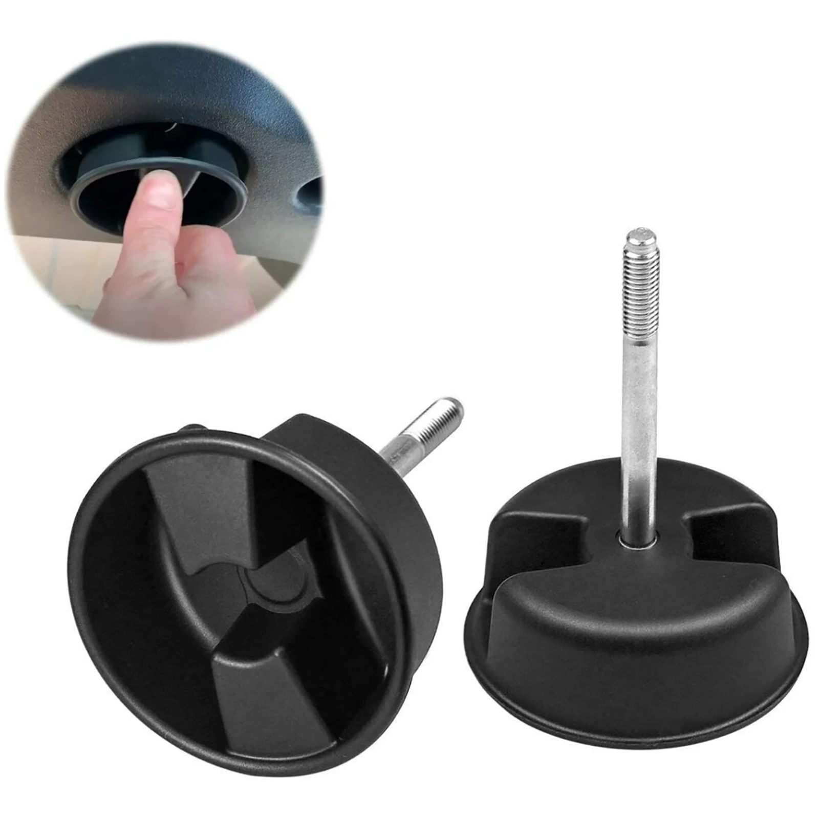 2Pcs Car Black Hardtop Mounting Knob Screw For Jeep Wrangler JK 2007-2018 Auto Accessories Replacement Repair Part 1CJ57DX9AD