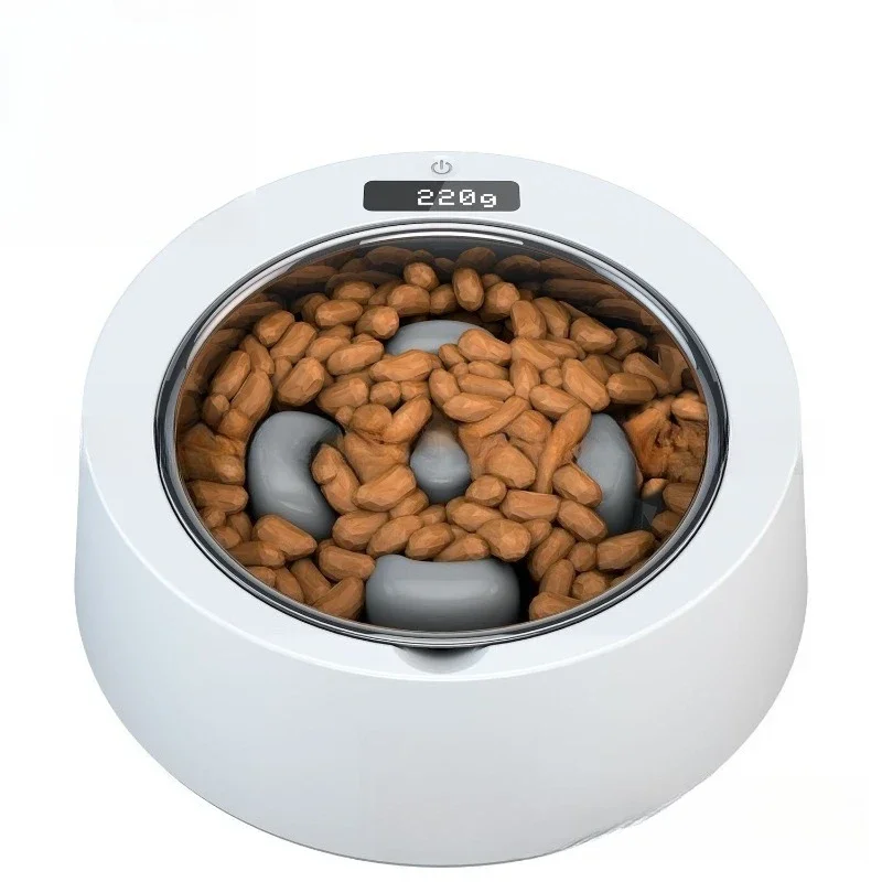 

Dog Bowl, Anti-choking Slow Food Bowl, Smart Pet Weighing Feeder