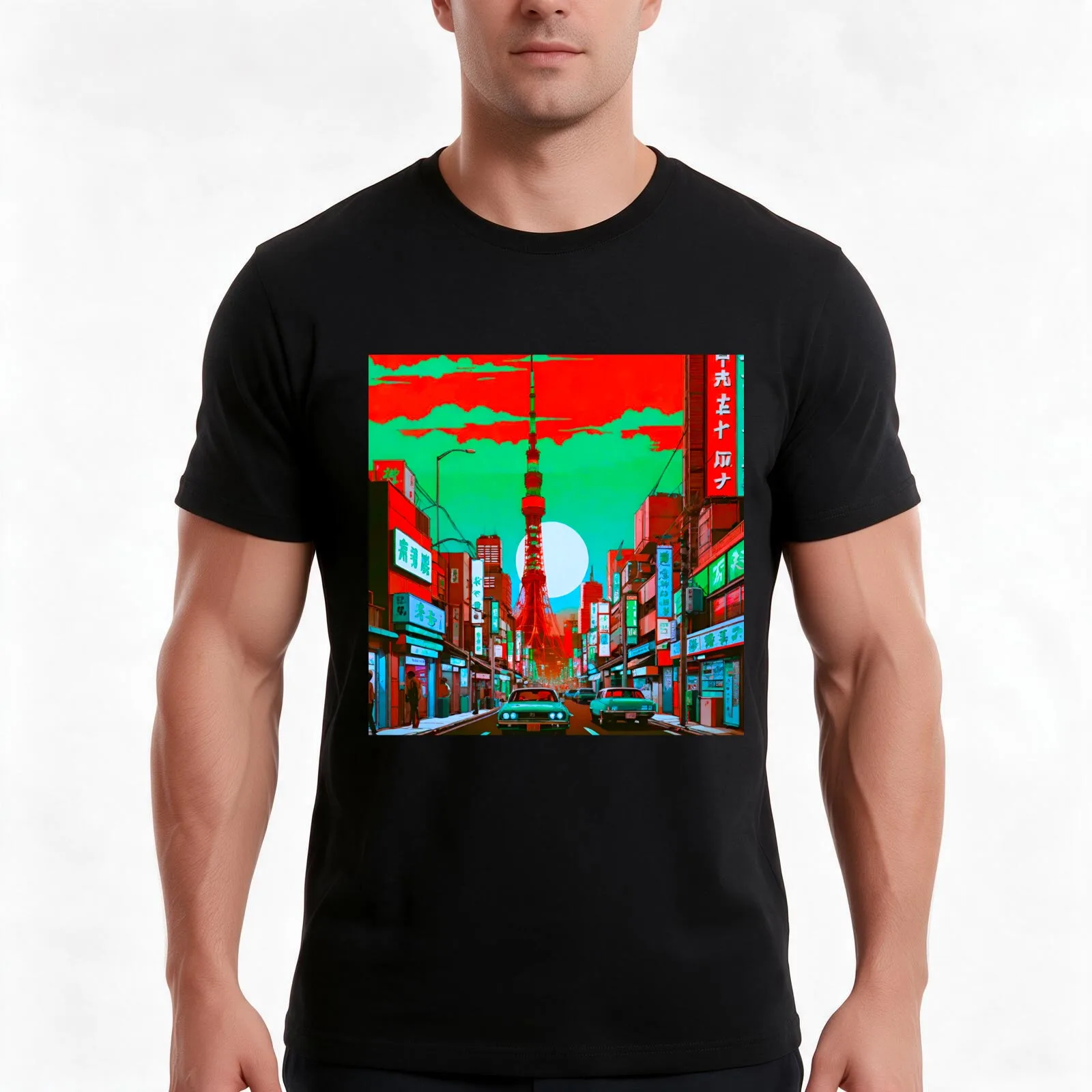 Tokyo Tapestry: Exploring the Streets of Japan’s Capital T-Shirt Summer Casual Cotton Tee Oversized Streetwear Tops