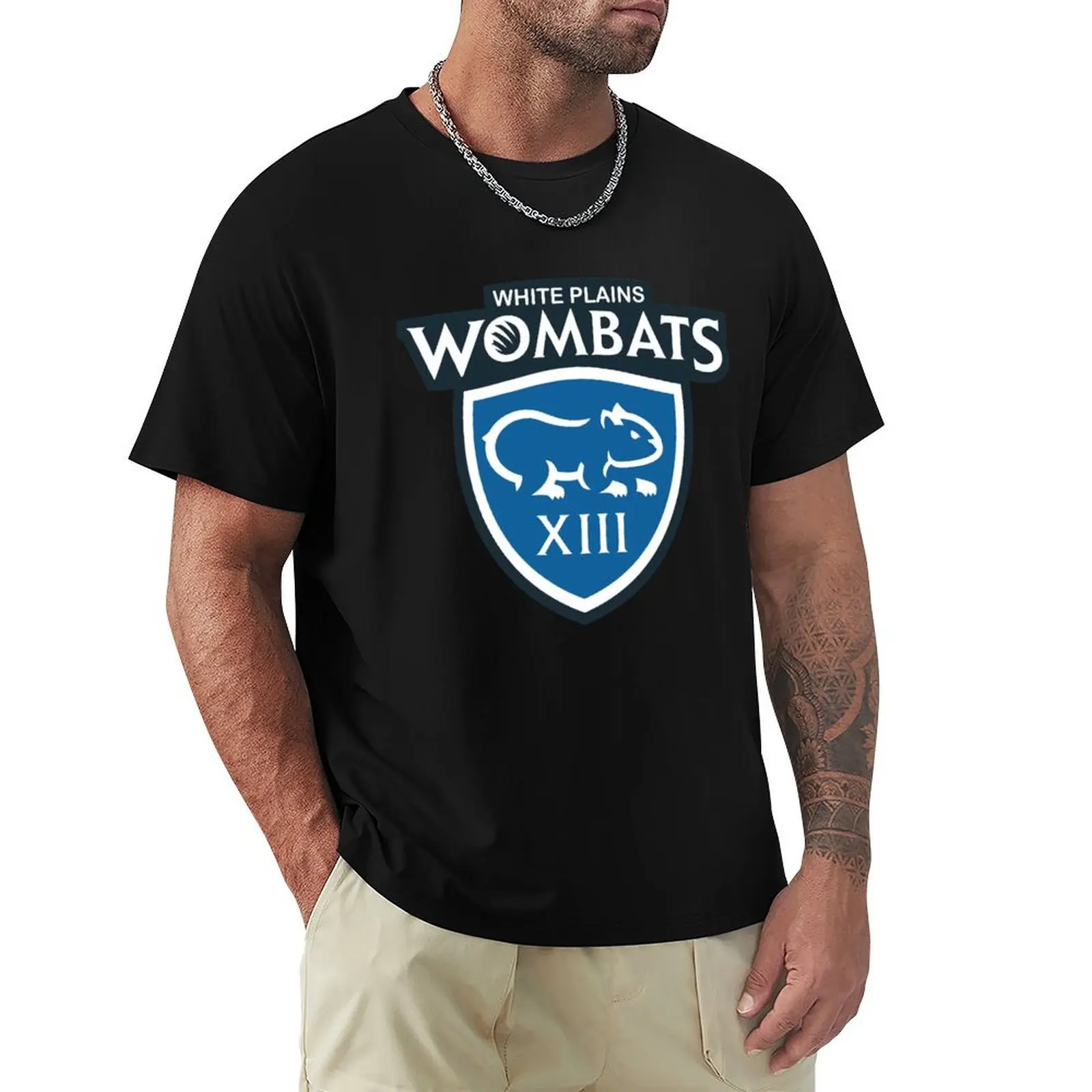 White Plains Wombats Rugby T-Shirt summer clothes designer shirts Aesthetic clothing boys whites mens graphic t-shirts anime