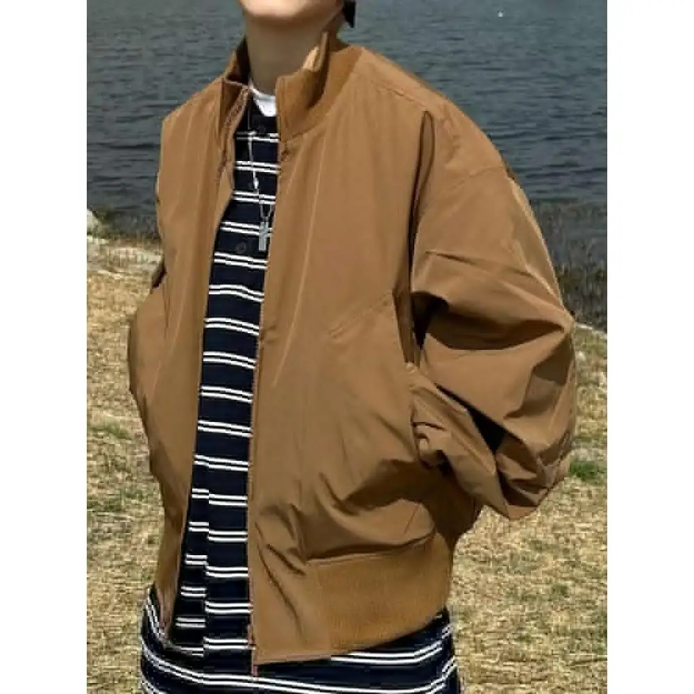 

Мужская куртка-бомбер для осени и зимы в американском стиле, модная рабочая одежда, повседневная свободная куртка из полиэстера