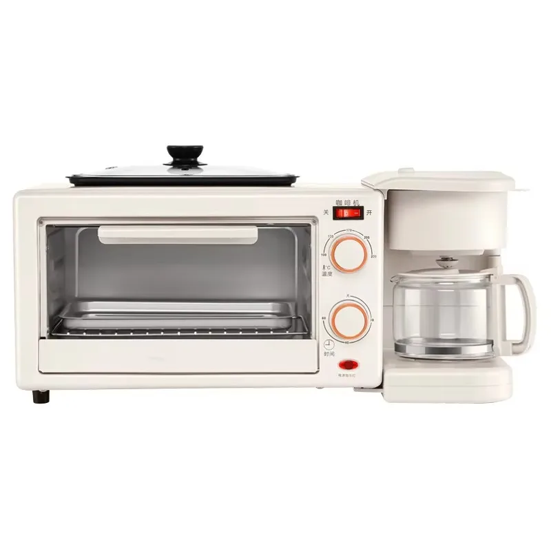 

Kitchen Household 3 in 1 Breakfast Maker Sandwich Oven Coffee Maker Electric Breakfast Maker
